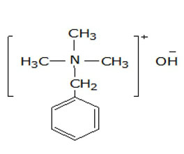 芐基三甲基氫氧化銨 ，40%（甲醇溶液）
